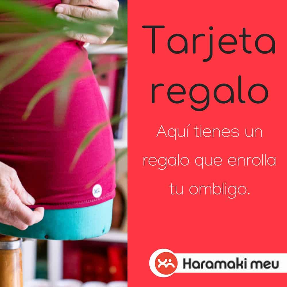 Tarjeta regalo haramaki imagen maniquí con haramaki